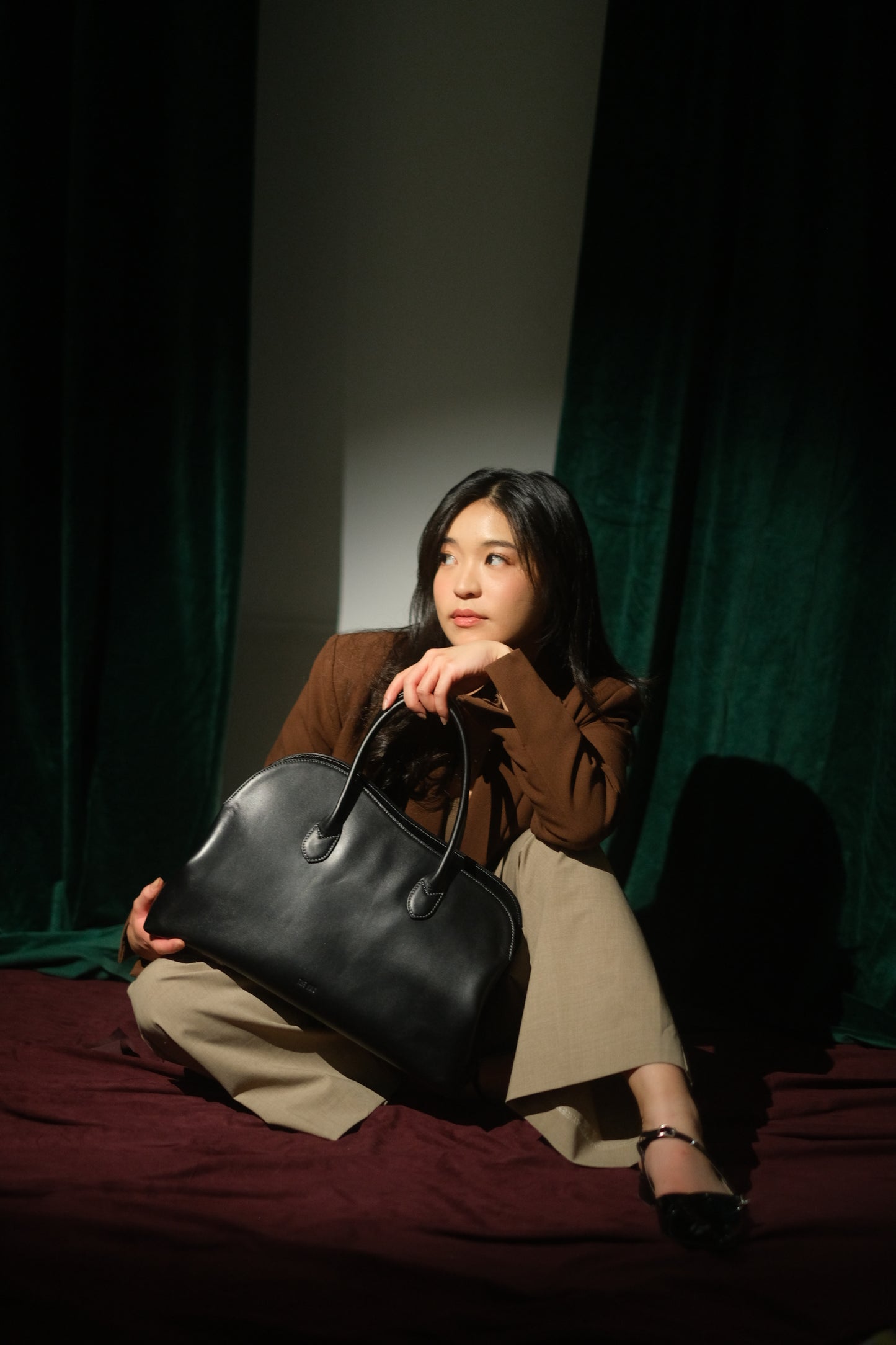 The Has - Orlene 40' in Nappa Black | 100% Genuine Leather