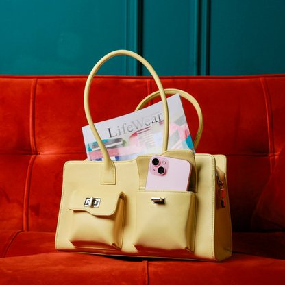 The Has - Pauline 32' in Nappa Butter Yellow