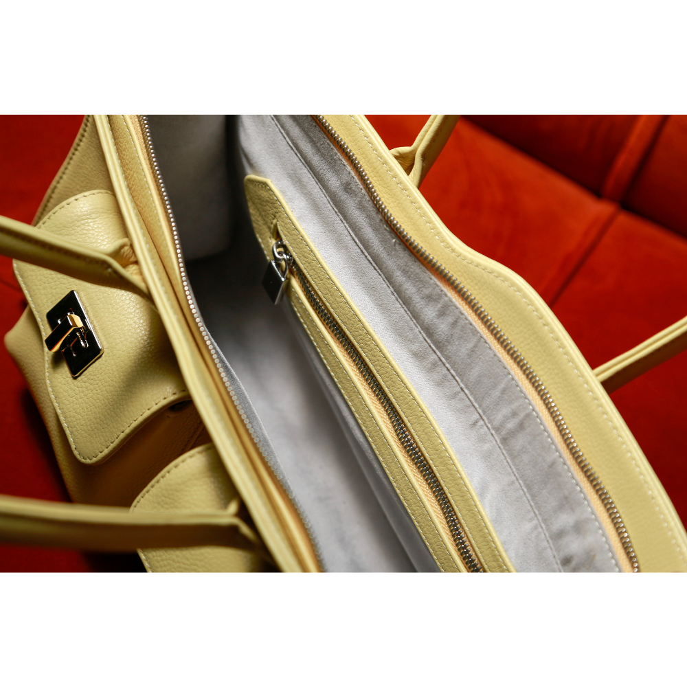 The Has - Pauline 32' in Nappa Butter Yellow