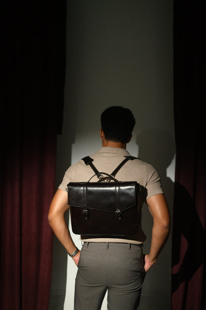 The Has - Sal 36' in Pull-up Oiled Coffee Black | 100% Genuine Leather