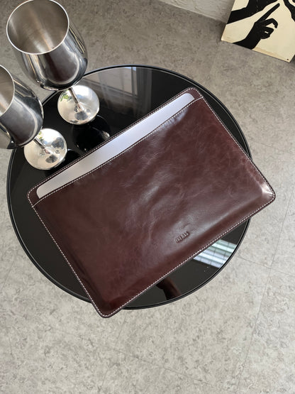 The Has - Flat-Mile Laptop Sleeve Case Genuine Leather | 100% Genuine Leather