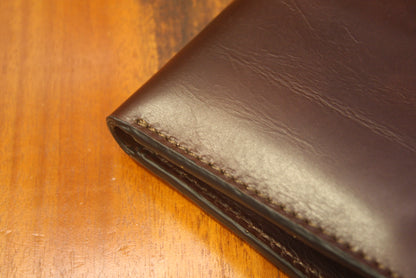 The Has - Flat Mile (Slim Single-fold Wallet) in Brown