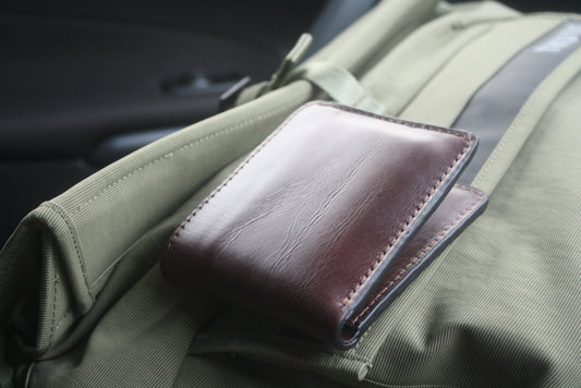 The Has - Flat Mile (Slim Single-fold Wallet) in Brown