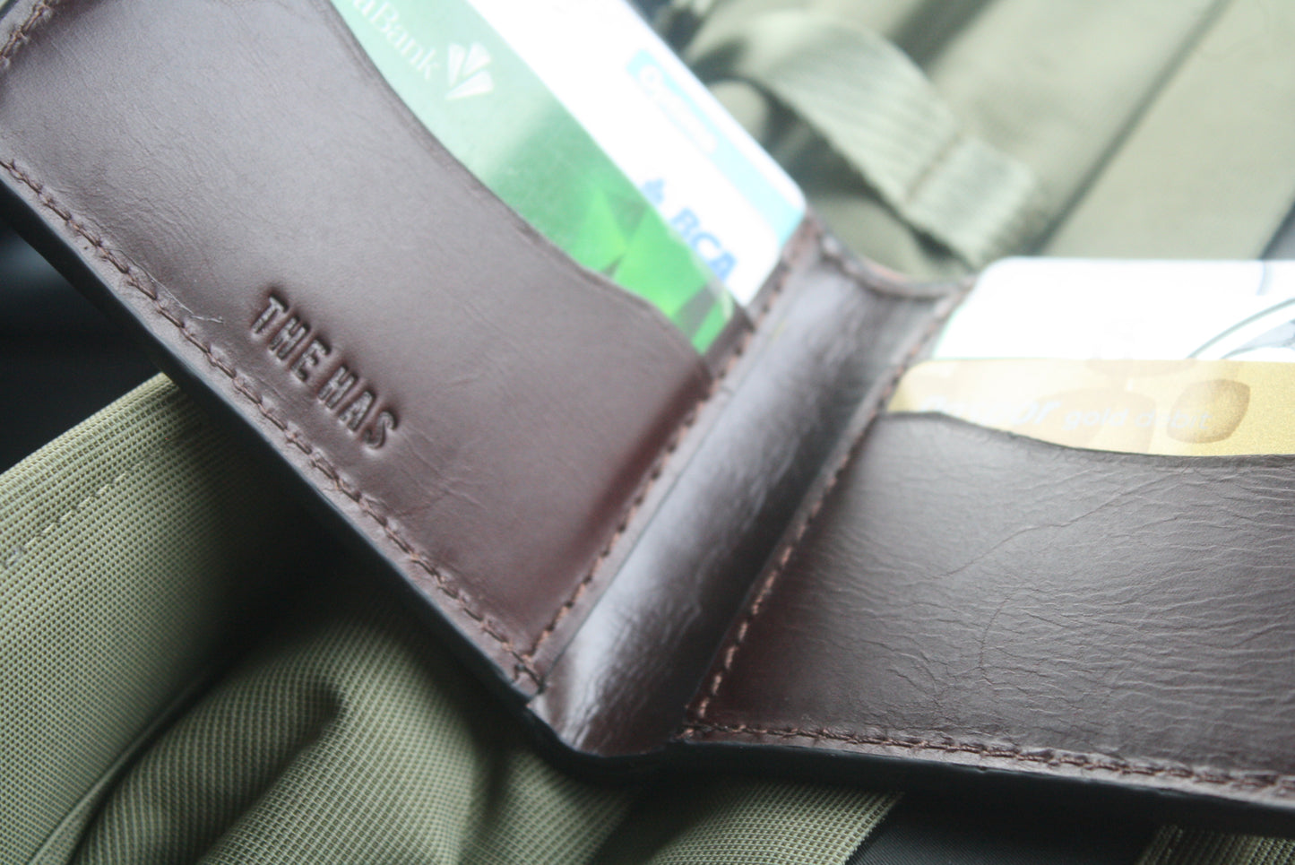 The Has - Flat Mile (Slim Single-fold Wallet) in Brown