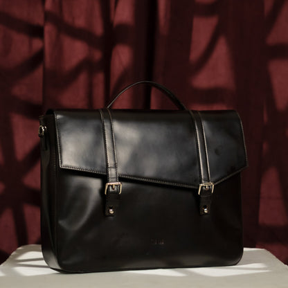 The Has - Sal 36' in Pull-up Oiled Coffee Black | 100% Genuine Leather
