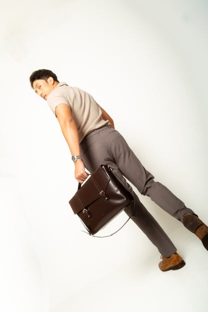 The Has - Sal 36' in Pull-up Mandala Brown | 100% Genuine Leather